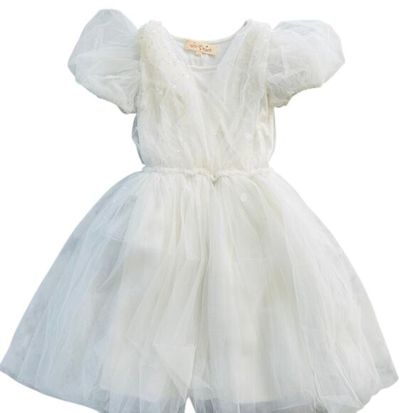 Tutu Du Monde Other - Tutu De Monde Girls Lucky Charm Dress Tutu Chiffon Size 8-9 Wedding Flower Girl